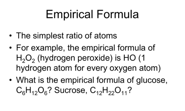 Empirical Formula Meaning In Hindi