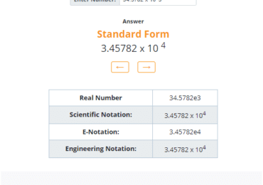 A Step By Step Guide For The Student To Calculate Standard Form