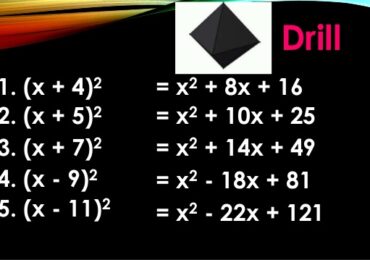 Perfect Square Trinomial Formula