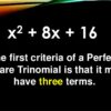 Basic Guide on Perfect Square Trinomial