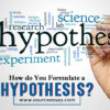 How to write a hypothesis quickly?
